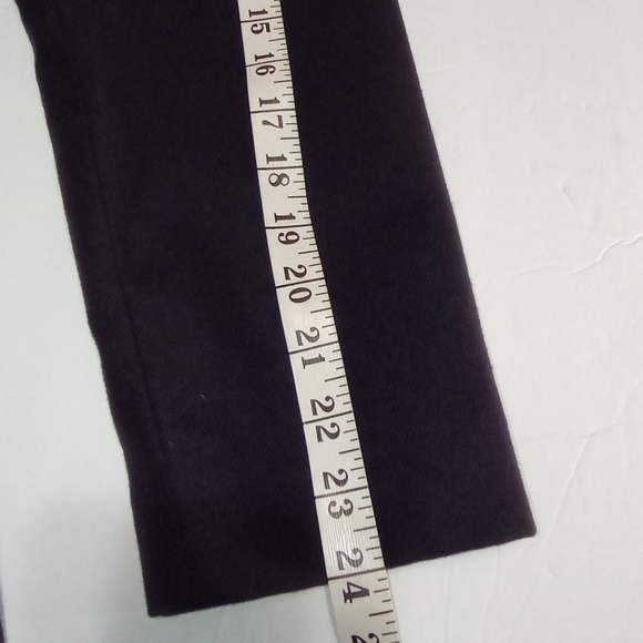 100% Pure Wool Sag Harbor Fully Lined Dark Purple Women's Blazer Size 16P - Picture 10 of 11